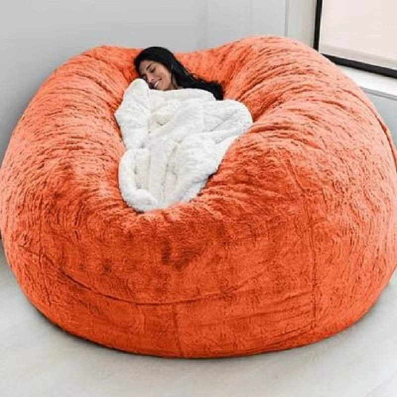 Indulge in Comfort: Soft & Warm 180x90cm Removable Washable Bean Bag Bed Cover - Perfect for Your Living Room!