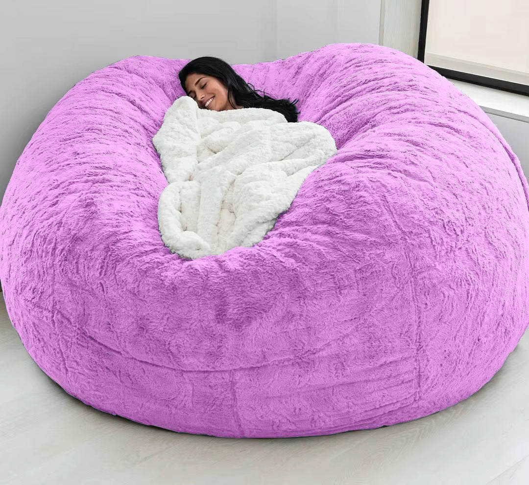 Indulge in Comfort: Soft & Warm 180x90cm Removable Washable Bean Bag Bed Cover - Perfect for Your Living Room!