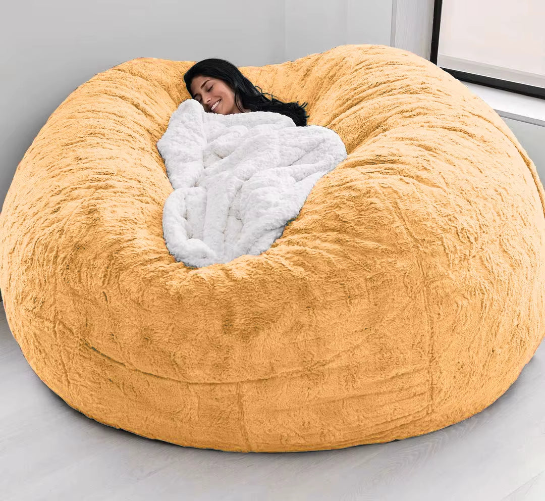 Indulge in Comfort: Soft & Warm 180x90cm Removable Washable Bean Bag Bed Cover - Perfect for Your Living Room!