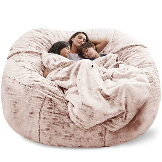 Indulge in Comfort: Soft & Warm 180x90cm Removable Washable Bean Bag Bed Cover - Perfect for Your Living Room!