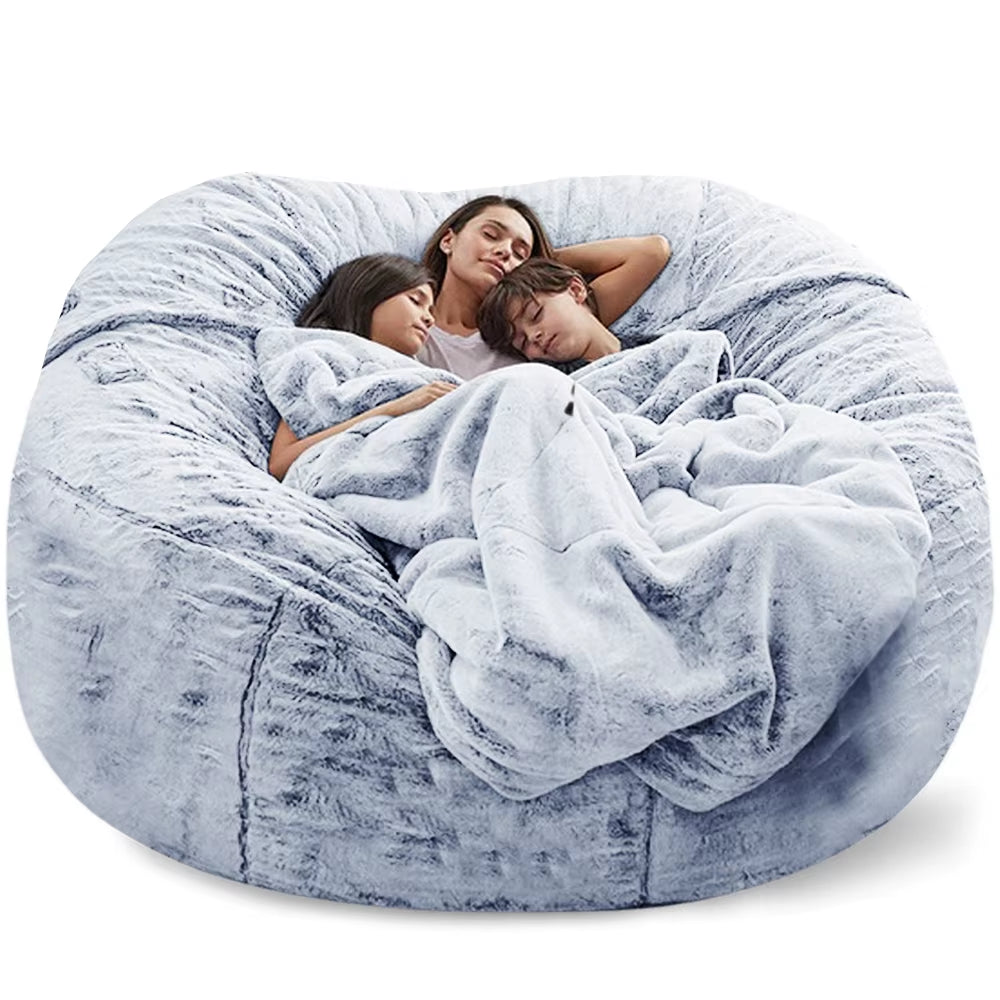 Indulge in Comfort: Soft & Warm 180x90cm Removable Washable Bean Bag Bed Cover - Perfect for Your Living Room!