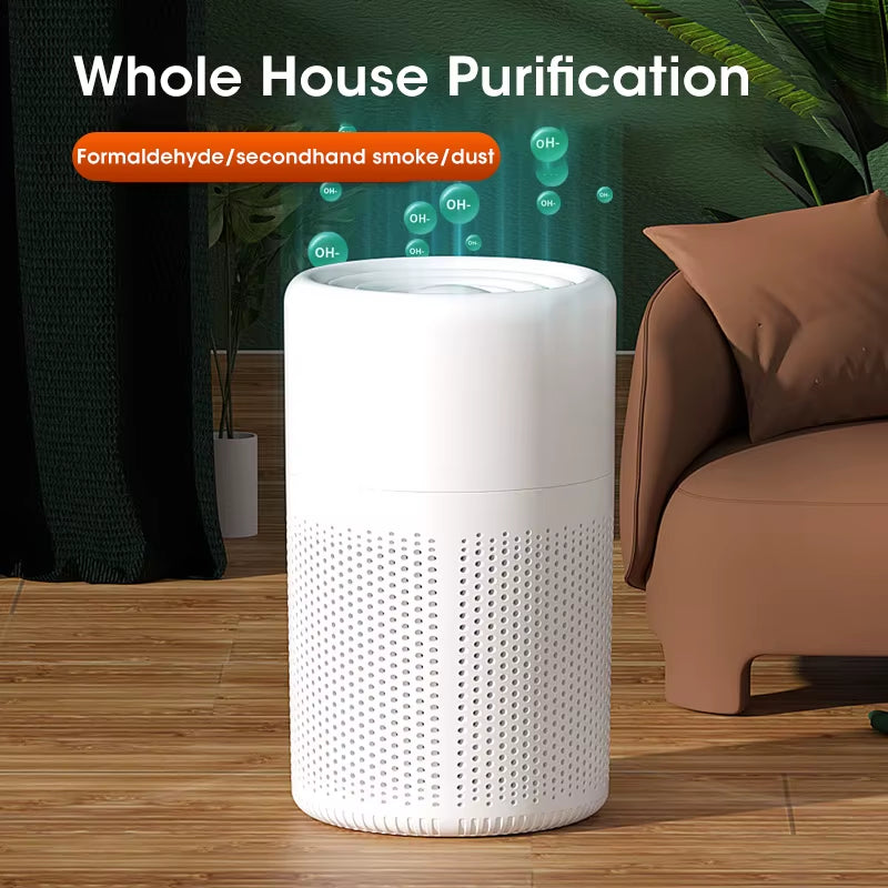 Mini Desktop Air Purifier Portable Air Purifier Household Air Cleaner with HEPA Filter Air Freshener Odor Remover Air Cleaner