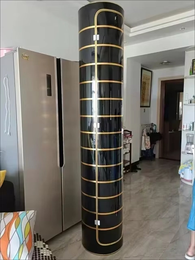 Intelligent 360° Rotatable Ozone Shoe Cabinet - High-Tech Cylindrical Home Storage Solution for Entryways