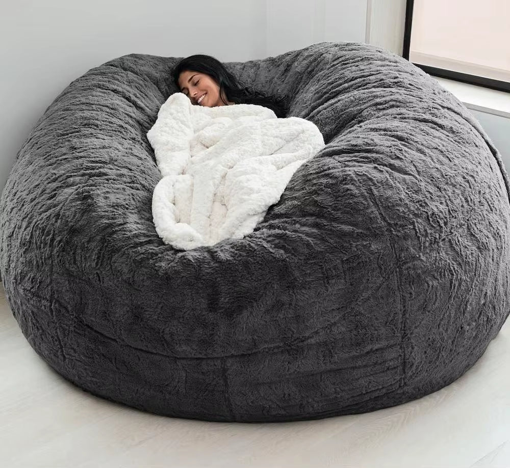 Indulge in Comfort: Soft & Warm 180x90cm Removable Washable Bean Bag Bed Cover - Perfect for Your Living Room!