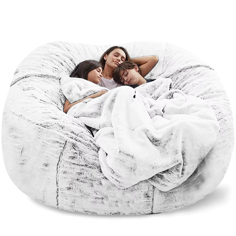 Indulge in Comfort: Soft & Warm 180x90cm Removable Washable Bean Bag Bed Cover - Perfect for Your Living Room!