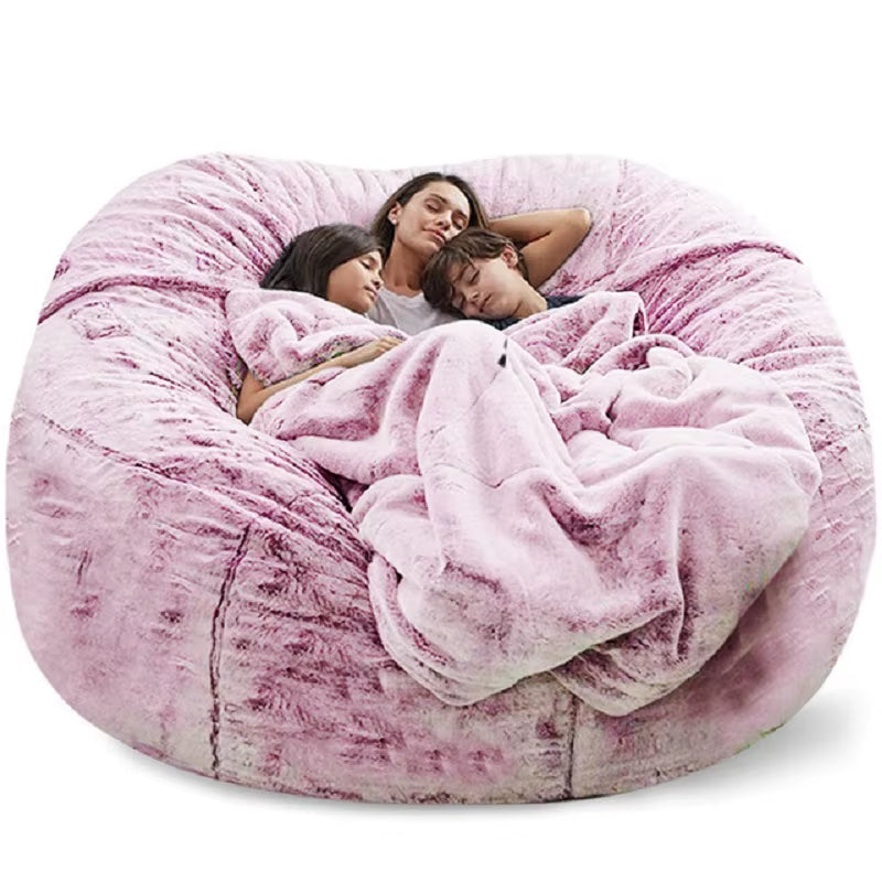 Indulge in Comfort: Soft & Warm 180x90cm Removable Washable Bean Bag Bed Cover - Perfect for Your Living Room!