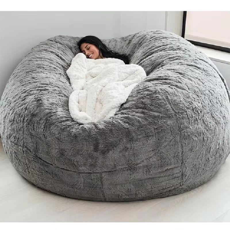Indulge in Comfort: Soft & Warm 180x90cm Removable Washable Bean Bag Bed Cover - Perfect for Your Living Room!