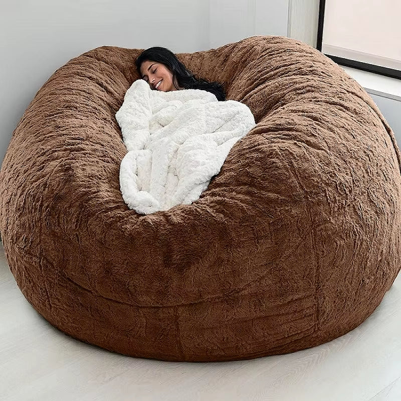 Indulge in Comfort: Soft & Warm 180x90cm Removable Washable Bean Bag Bed Cover - Perfect for Your Living Room!