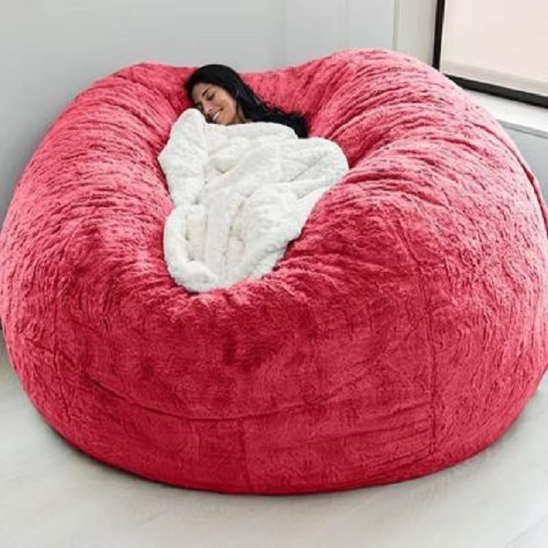 Indulge in Comfort: Soft & Warm 180x90cm Removable Washable Bean Bag Bed Cover - Perfect for Your Living Room!